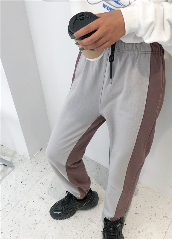 Серые кэжуал демисезонные багги брюки Berni Fashion