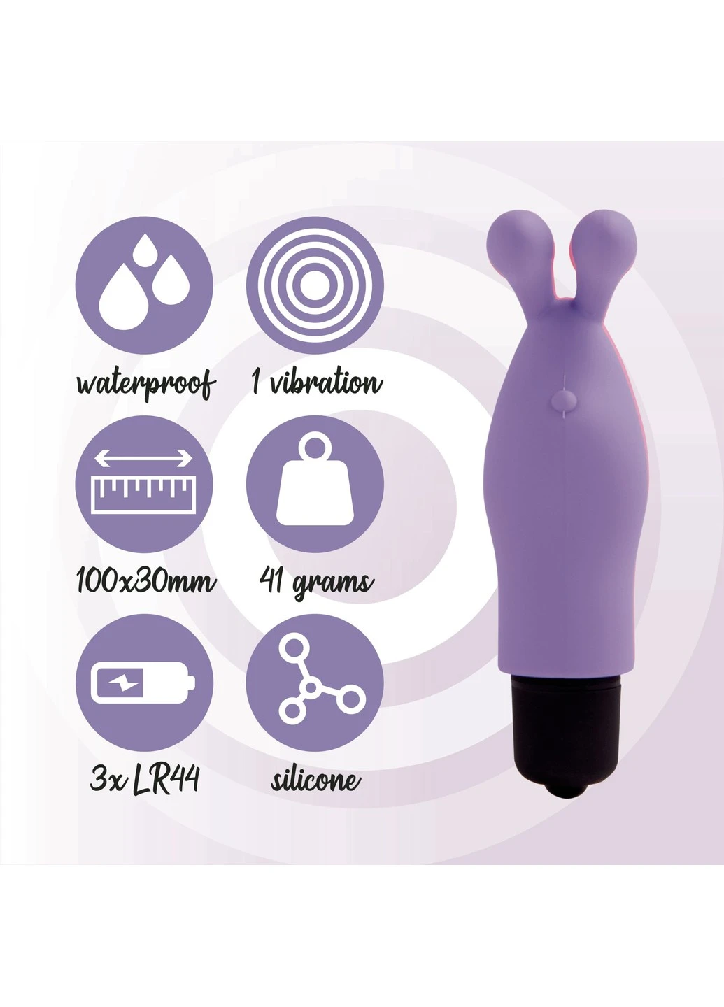 Вібратор на палець Magic Finger Vibrator Purple FeelzToys (254734254)