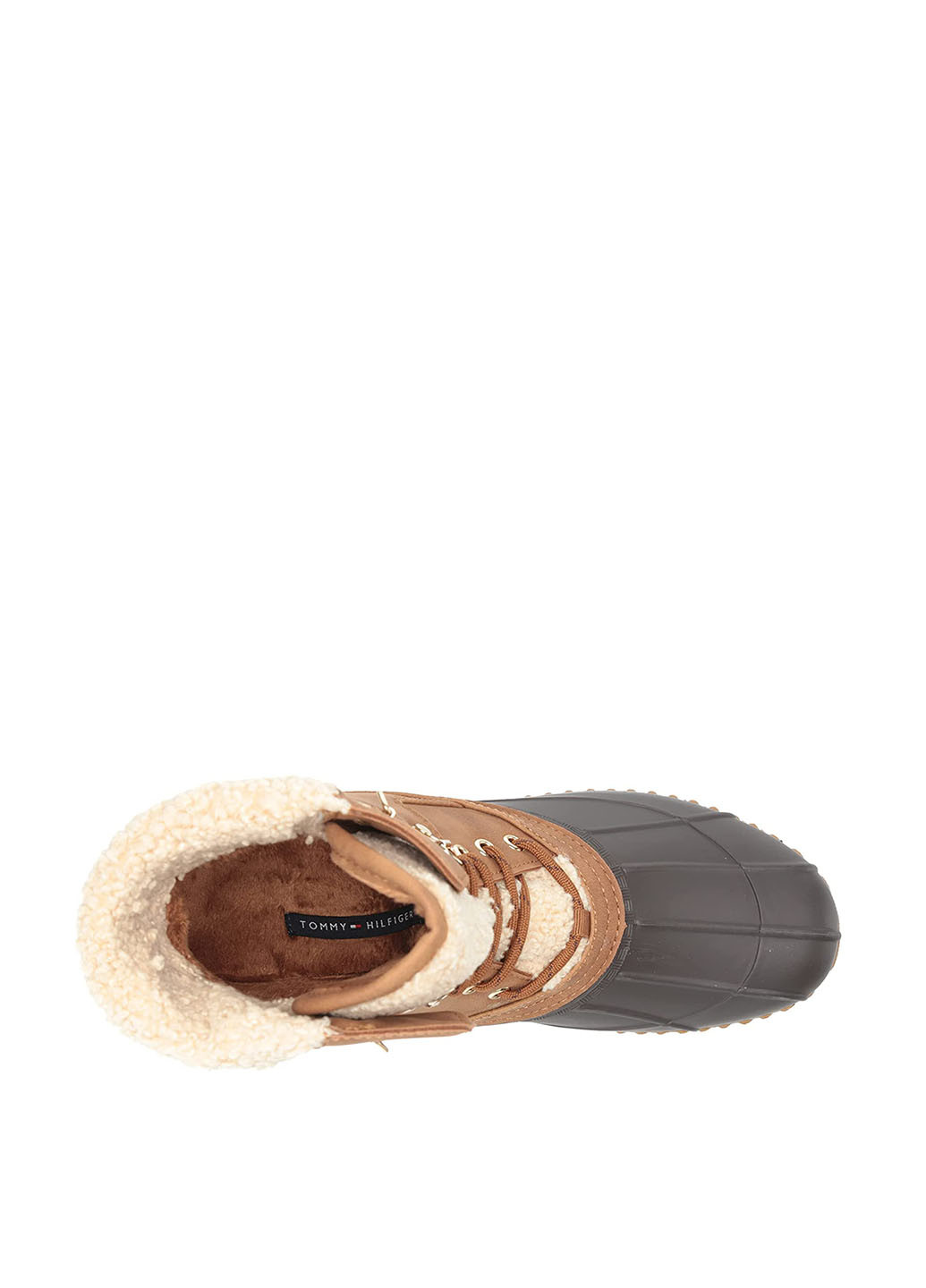 Осенние ботинки Tommy Hilfiger с мехом резиновые, тканевые