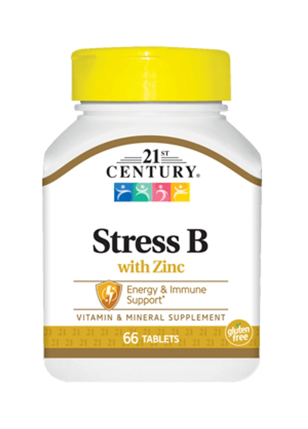 Комплекс вітамінів Stress B with Zinc (66 таб) 21 століття центурі 21st Century (255408788)