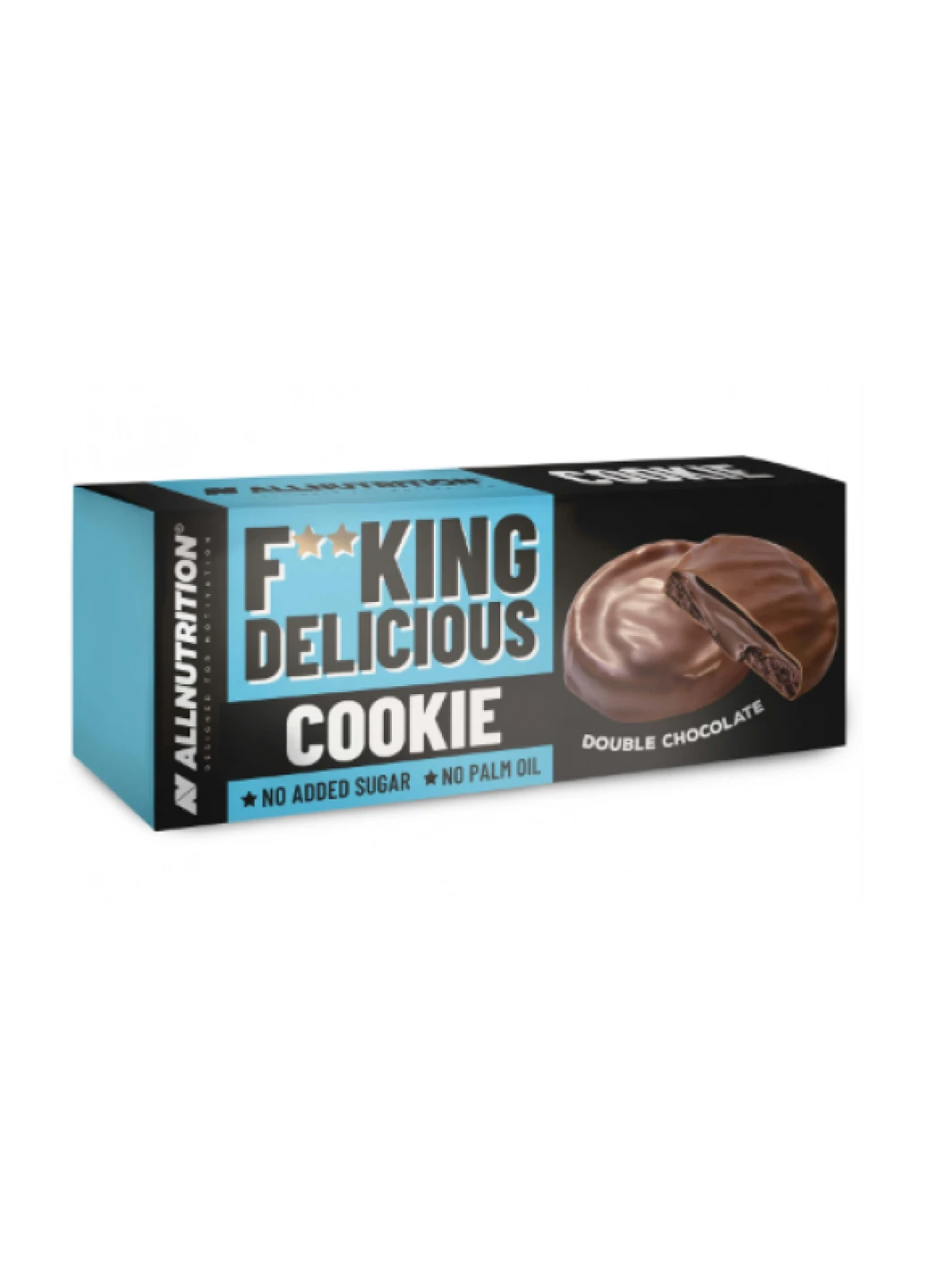 Дієтичне солодке печиво без цукру Fucking Delicious cookie - 128g Double Chocolate Allnutrition (254792069)