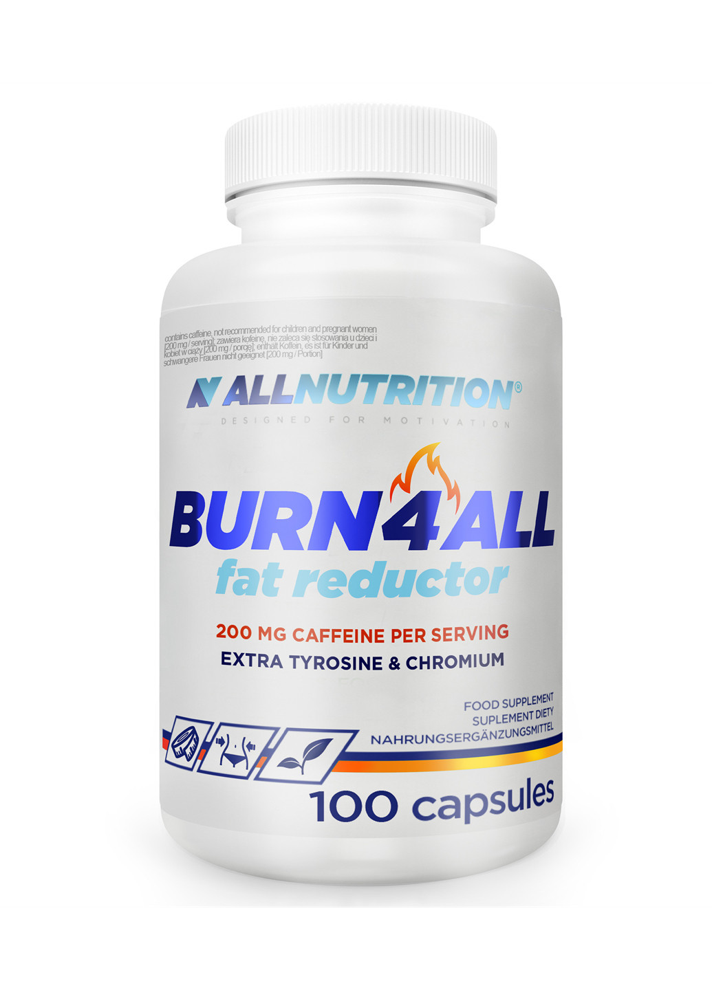 Жироспалювач Burn4all - 100caps ] Allnutrition (240154187)