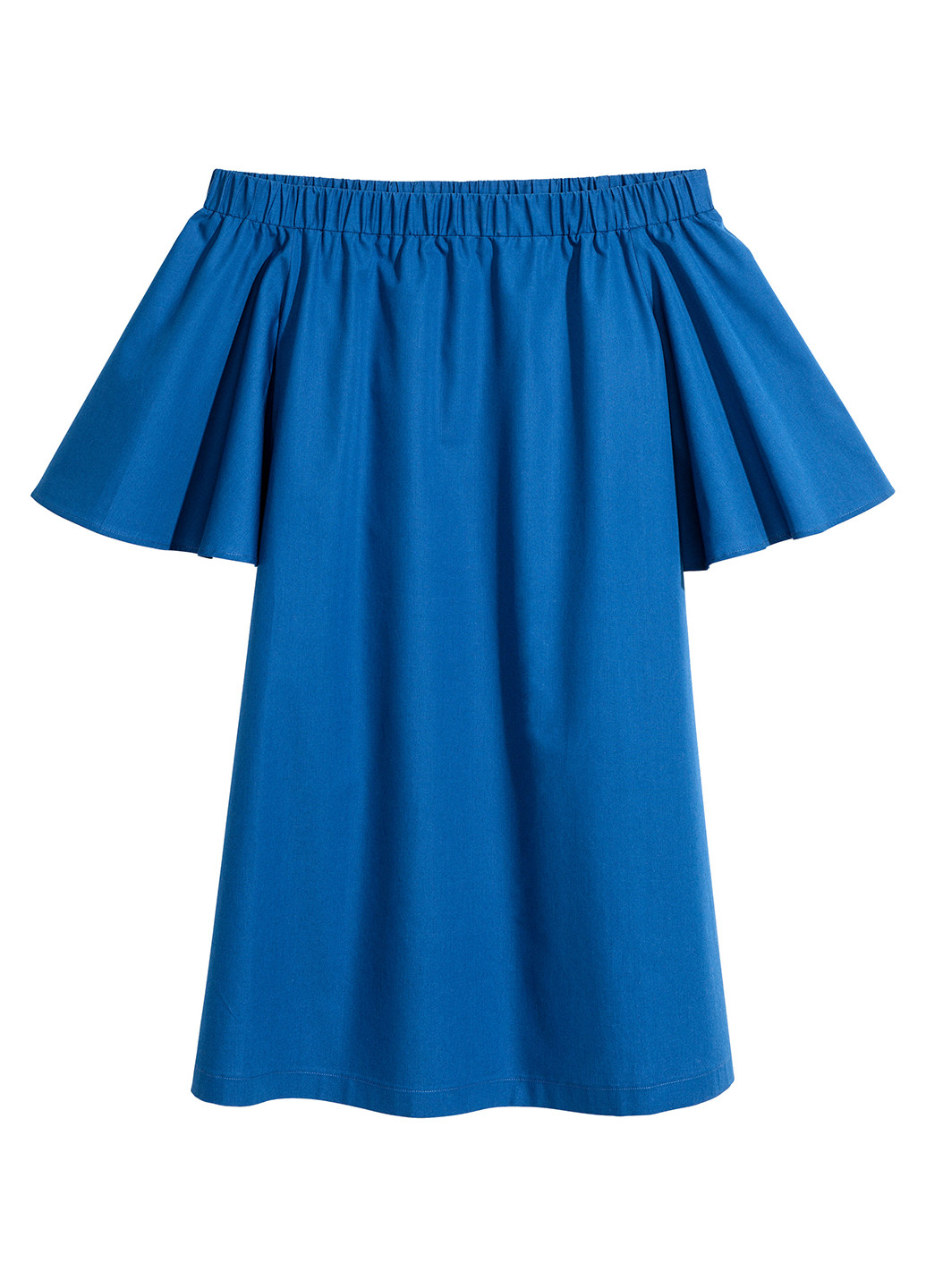 Синее кэжуал платье а-силуэт H&M однотонное