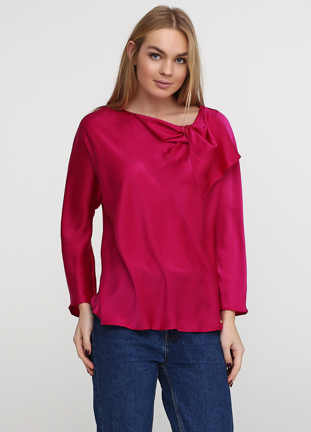 Пурпурная демисезонная блуза Pedro Del Hierro