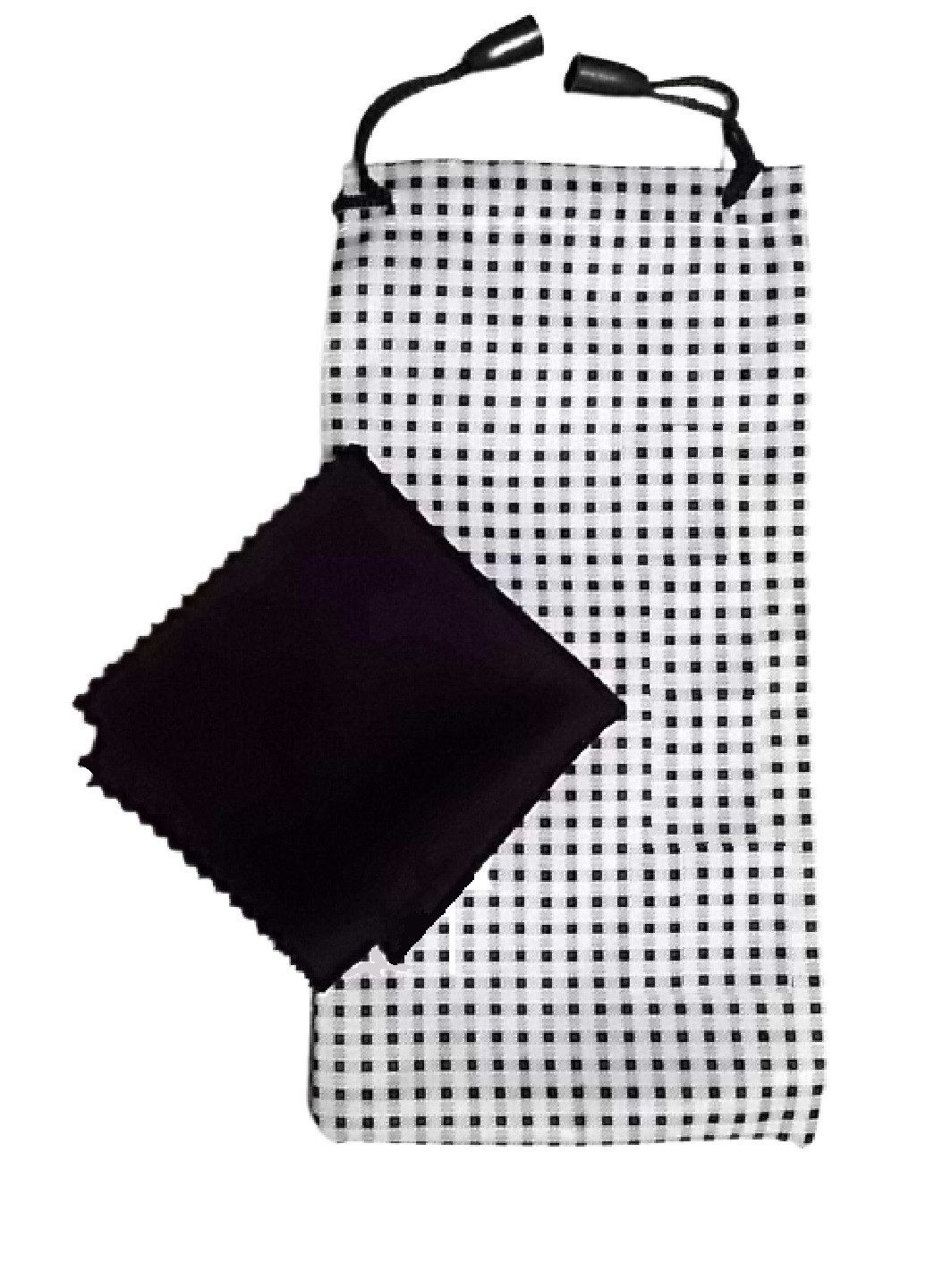 Мешочек с салфеткой для очков A&Co. мешочек клетка белый текстиль