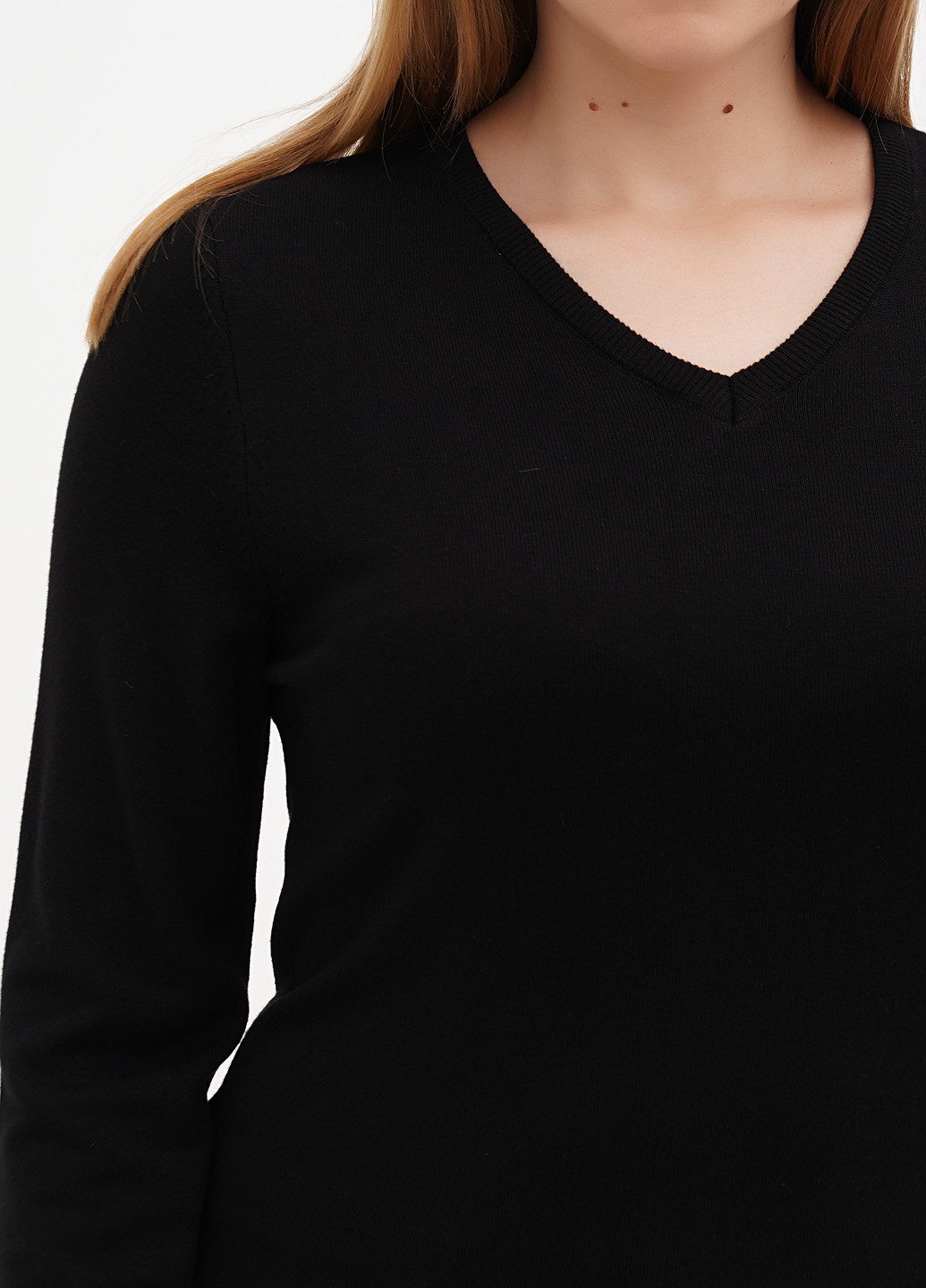 Чорний демісезонний пуловер пуловер Sassofono