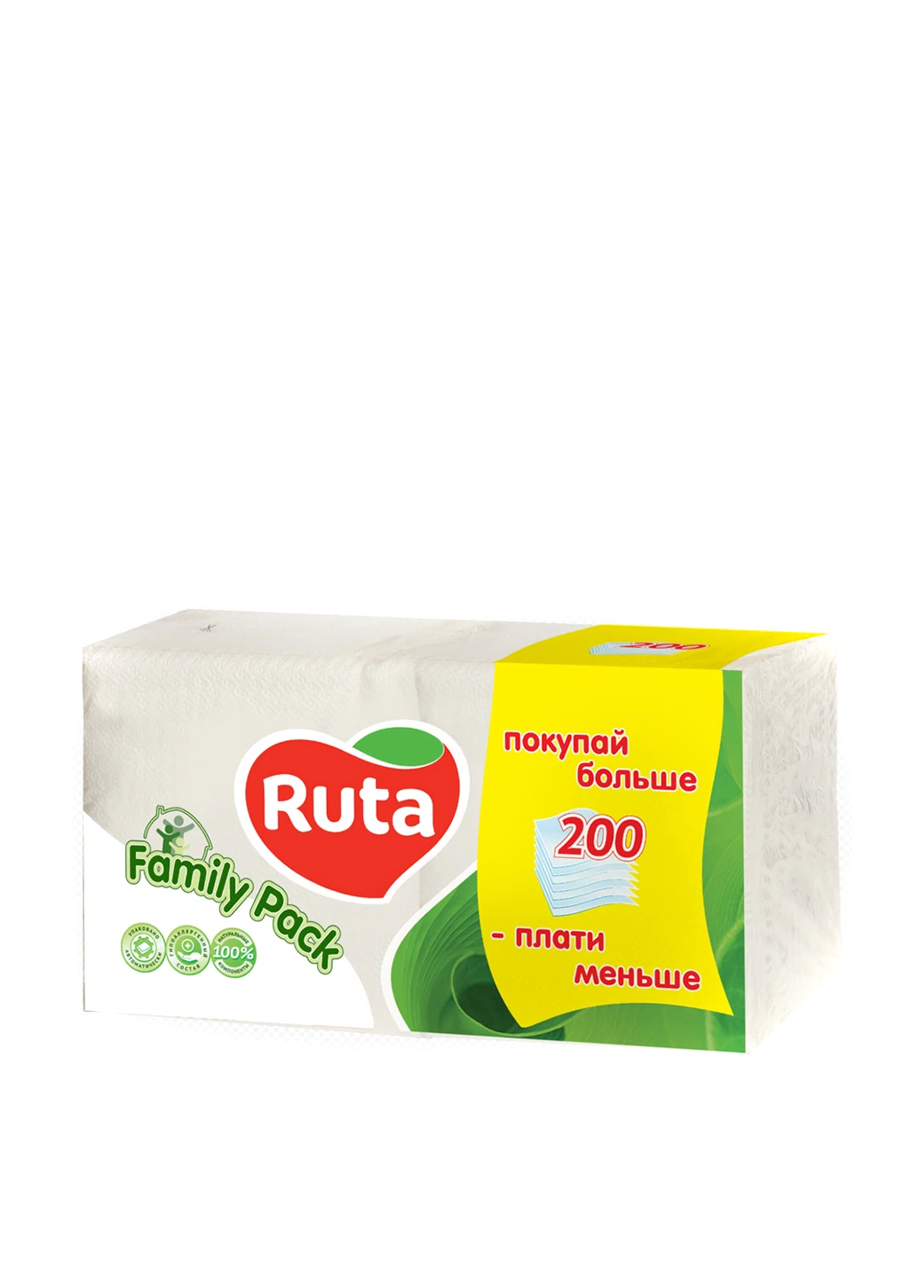 Салфетки (200 шт.), 24х24 см Ruta (89547984)
