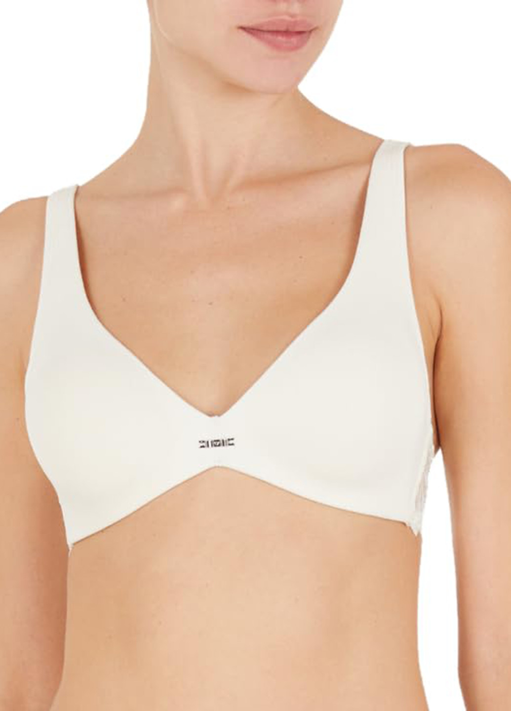 Молочний бралетт бюстгальтер Emporio Armani без кісточок віскоза