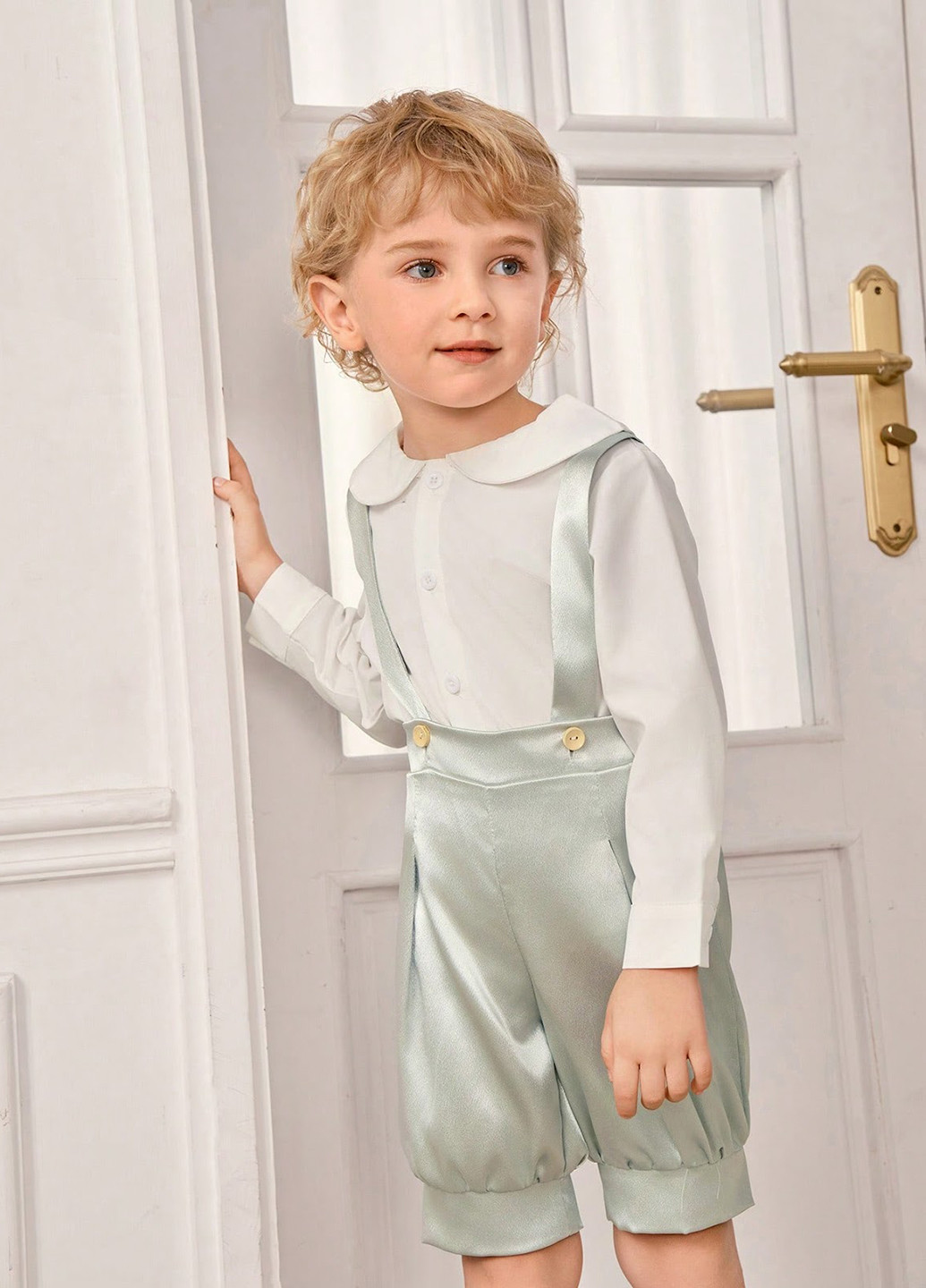 Комбінований літній костюм (сорочка, шорти) з шортами, з сорочкою SHEIN