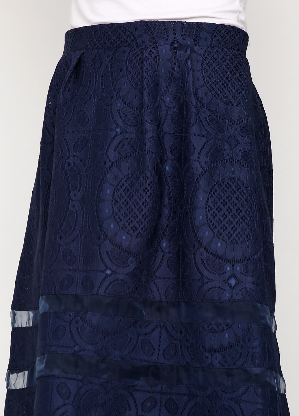 Темно-синяя кэжуал однотонная юбка Alya миди