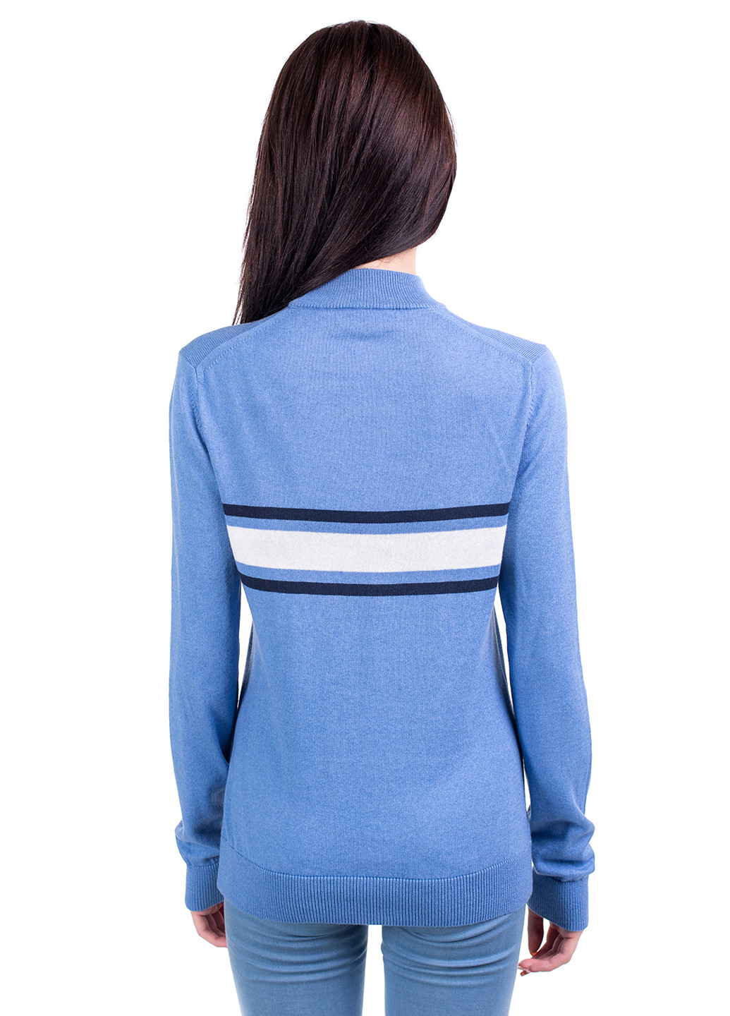 Голубой демисезонный свитер джемпер Viviami