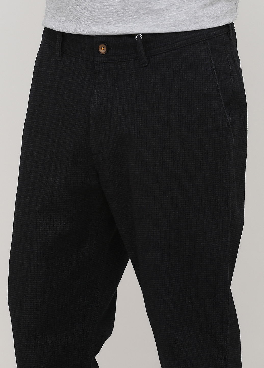 Темно-серые кэжуал демисезонные прямые брюки Basefield