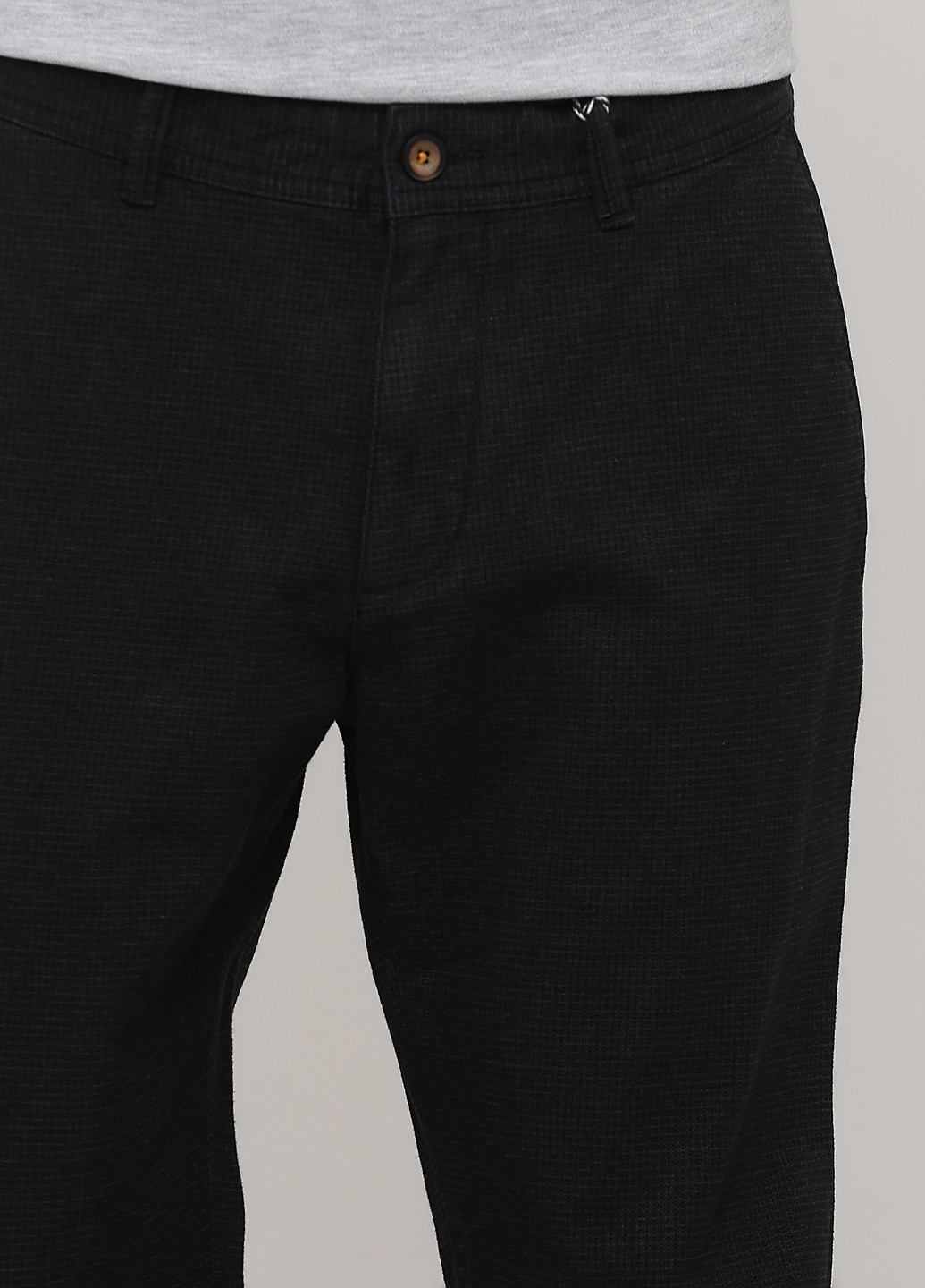Темно-серые кэжуал демисезонные прямые брюки Basefield