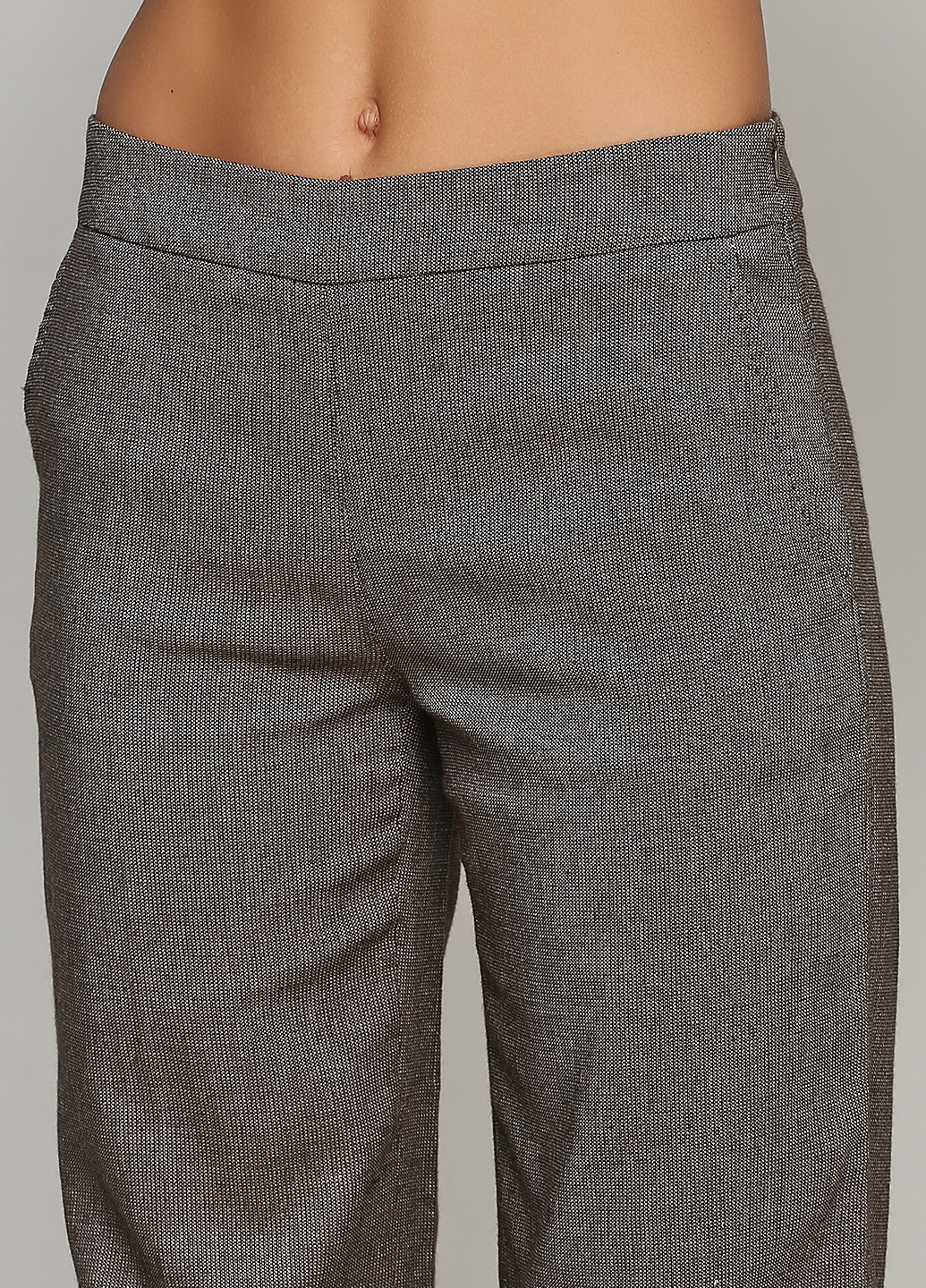 Светло-серые кэжуал демисезонные клеш брюки Max Mara