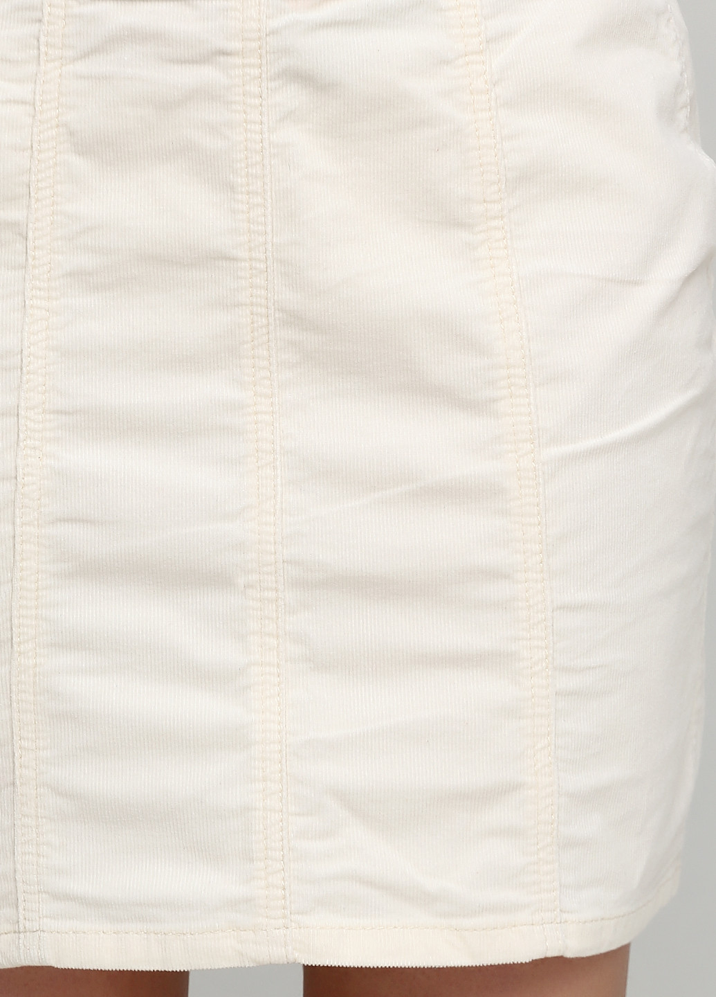 Молочная кэжуал однотонная юбка MOMOKROM
