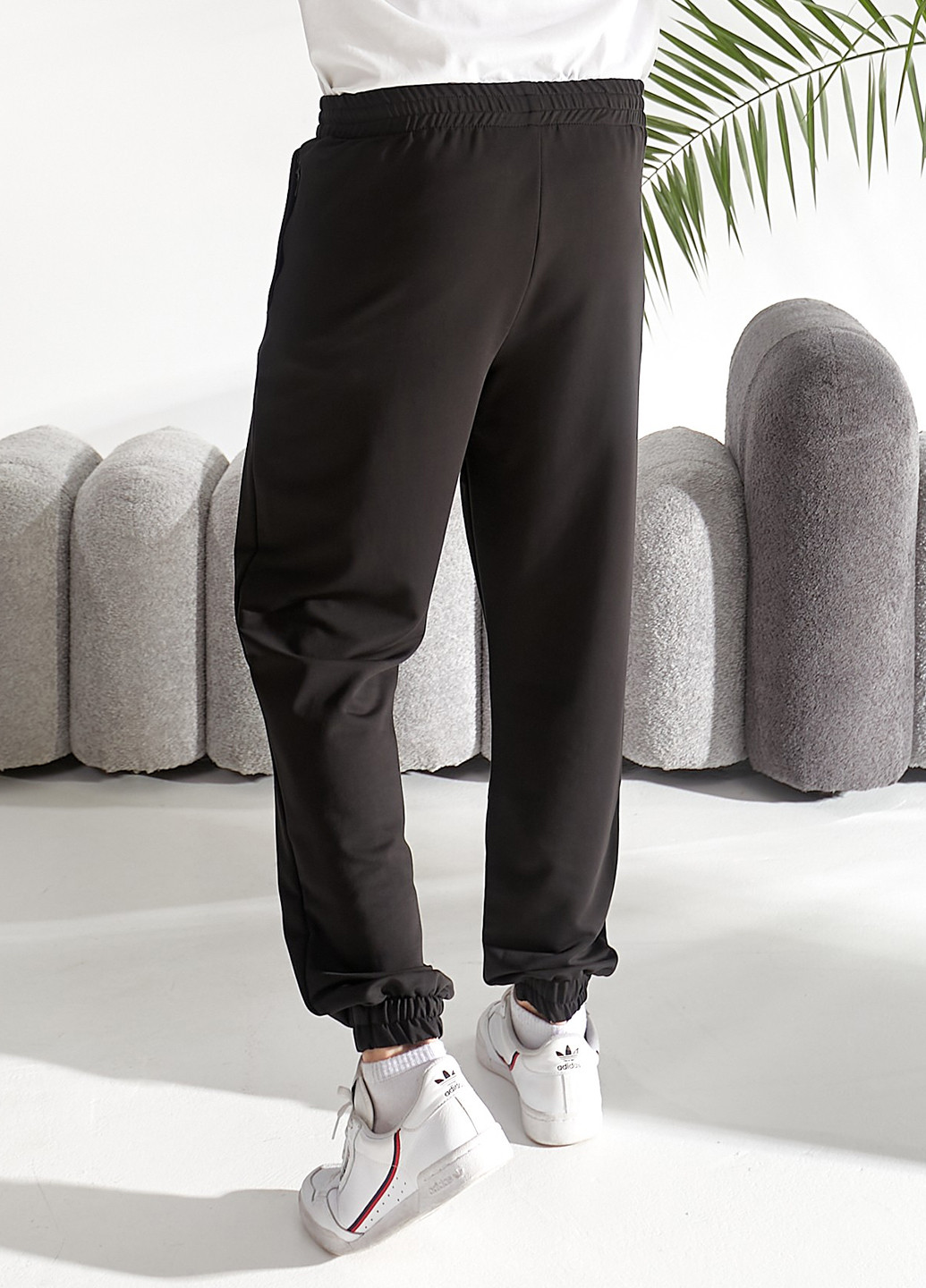 Черные кэжуал демисезонные джоггеры брюки Demma