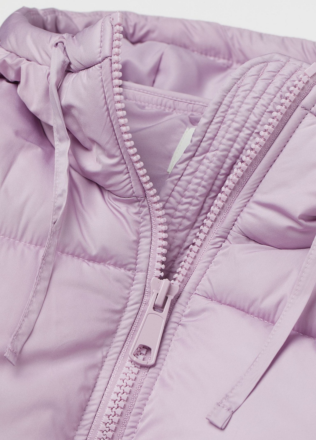 Светло-фиолетовый зимний Пуховик аляска H&M