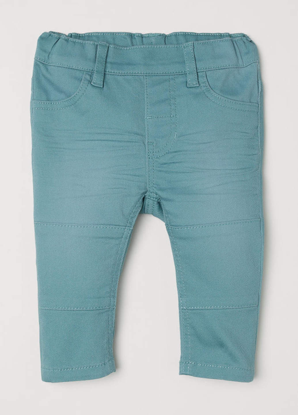 Мятные кэжуал демисезонные брюки H&M