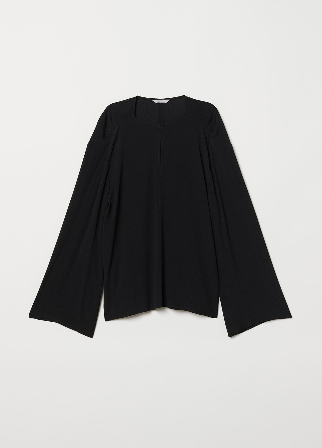 Чорна демісезонна блузка з віскози H&M