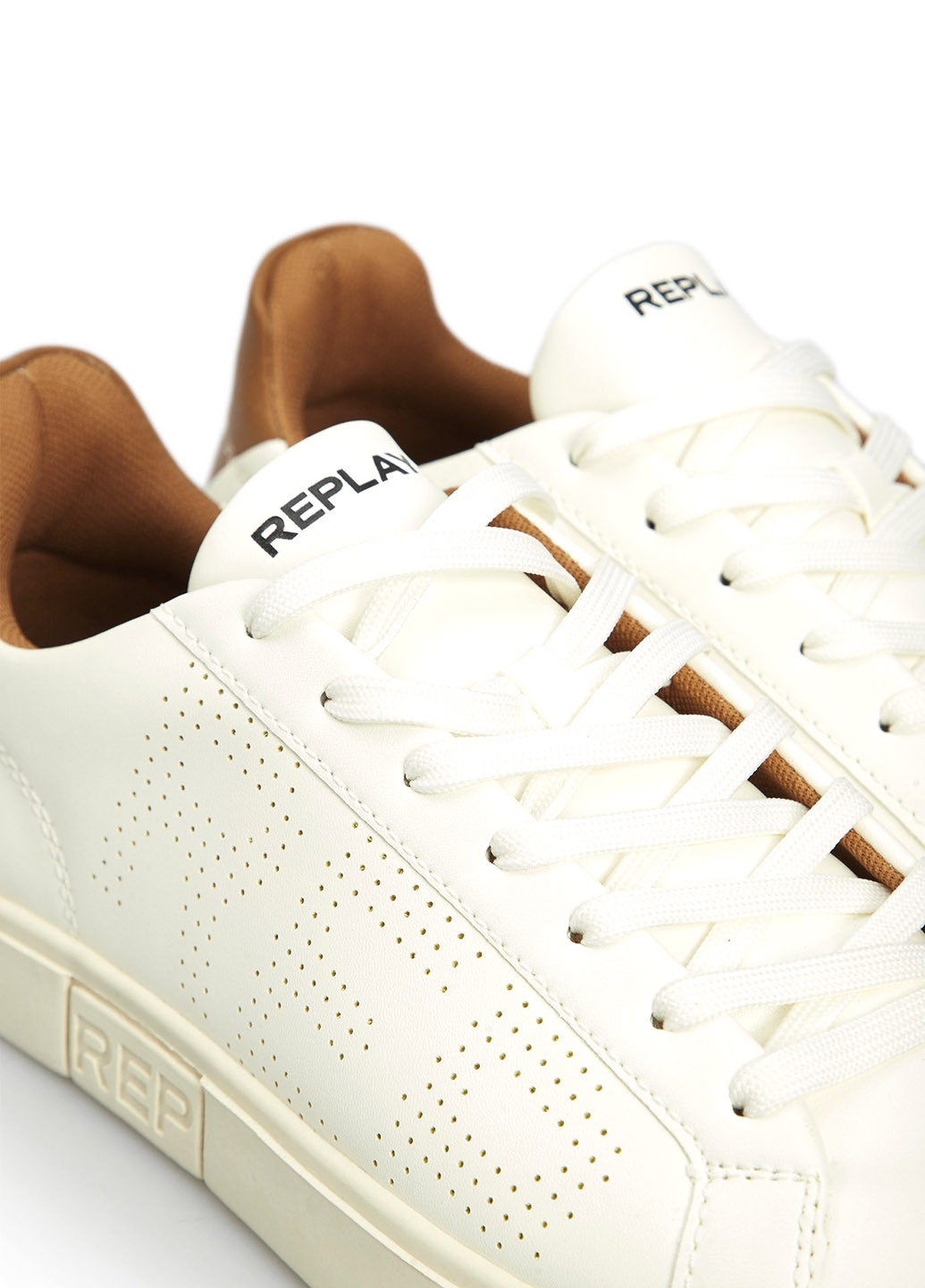 Белые всесезонные кроссовки Replay