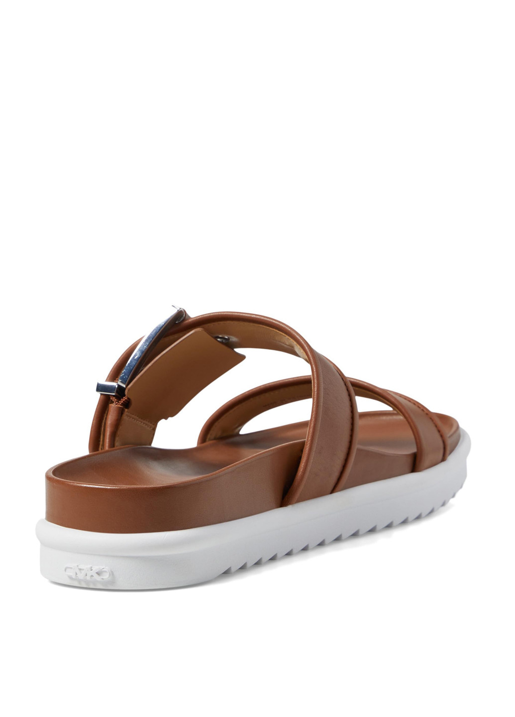 Коричневые шлепанцы Michael Kors с белой подошвой