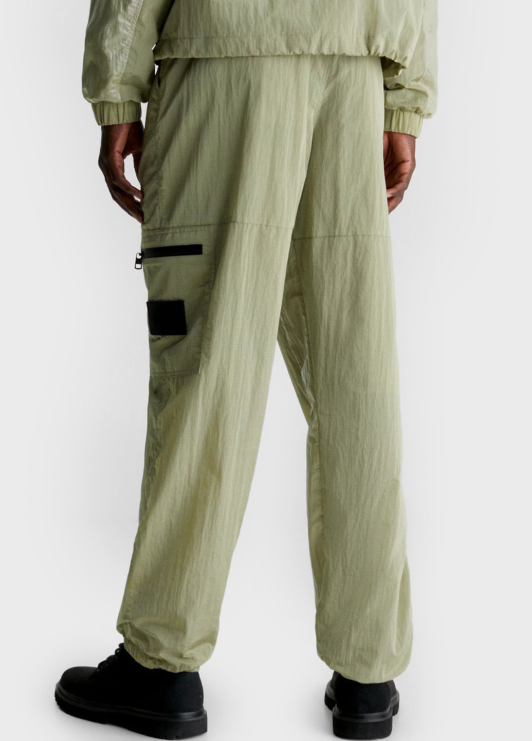 Зеленые кэжуал демисезонные карго брюки Calvin Klein Jeans