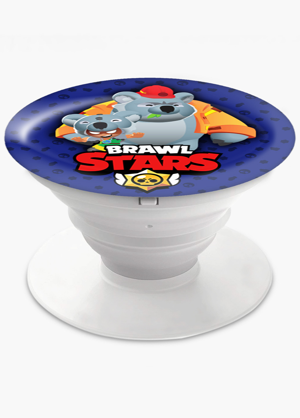 Попсокет (Popsockets) тримач для смартфону Ніта Бравл Старс (Nita Brawl Stars) (8754-1017) Чорний MobiPrint (216748212)