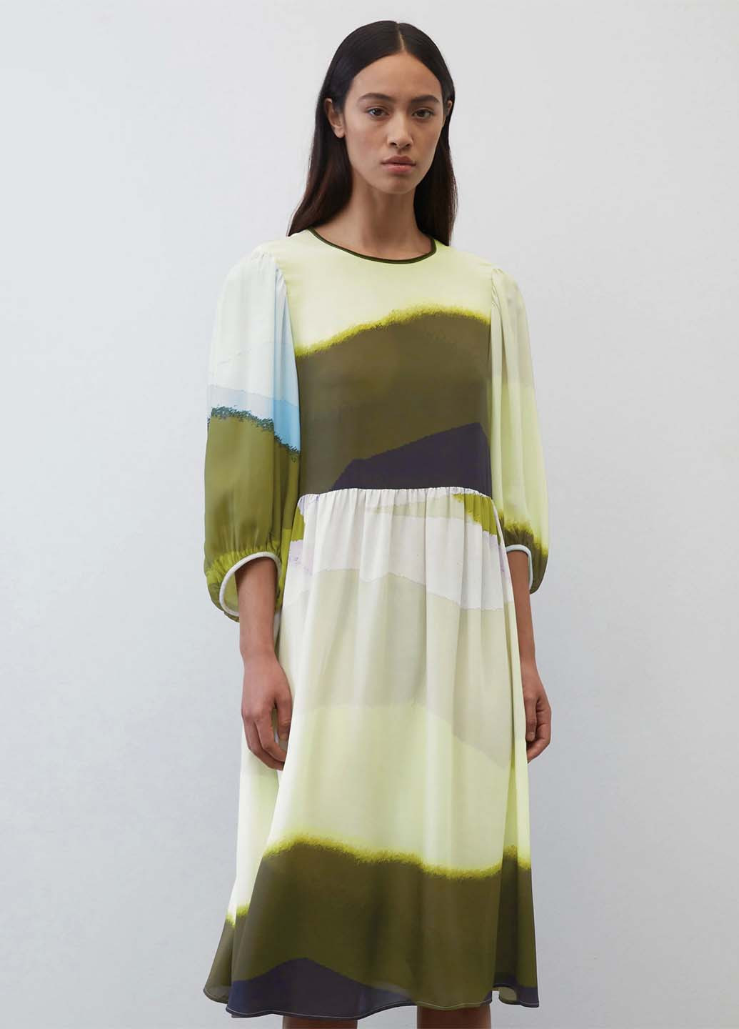 Комбінована кежуал сукня Marc O'Polo з абстрактним візерунком