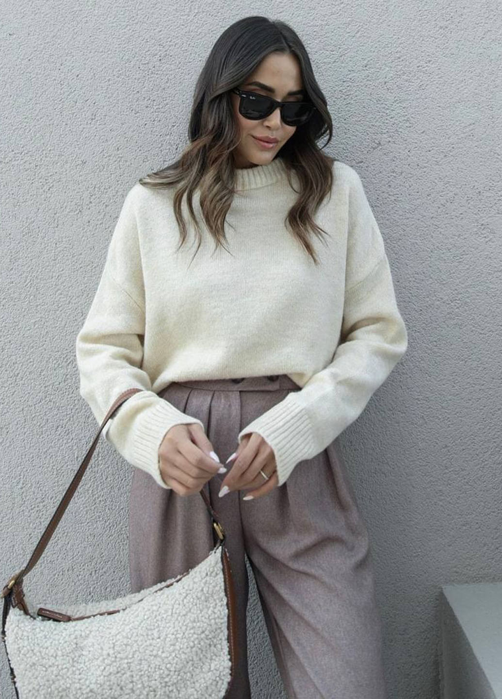 Молочный демисезонный джемпер джемпер No Brand