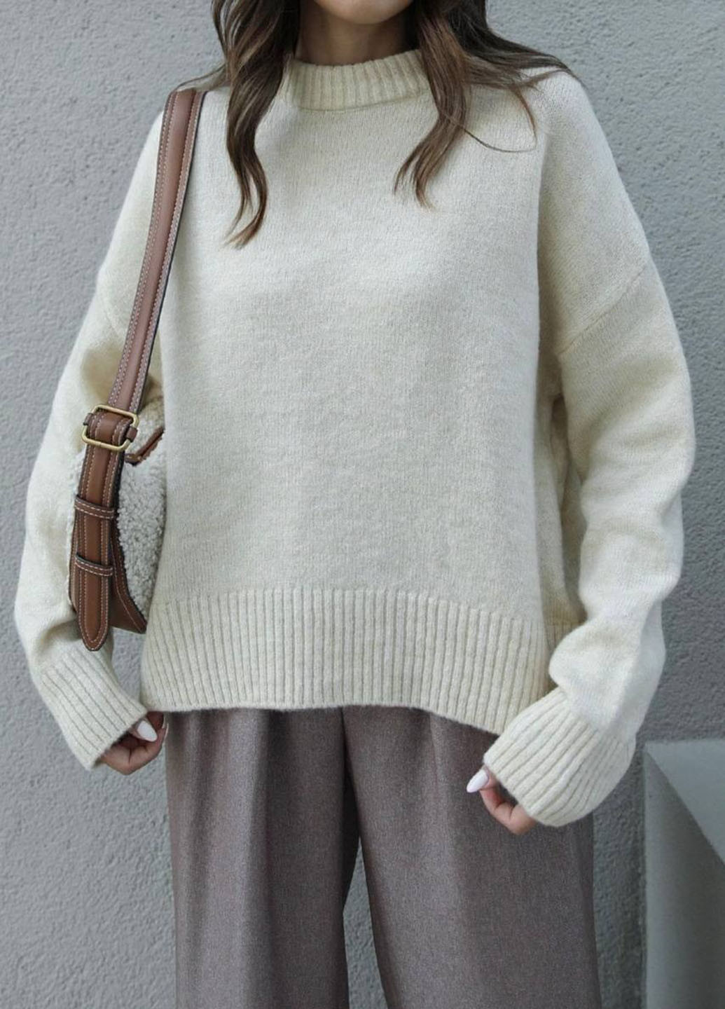 Молочный демисезонный джемпер джемпер No Brand