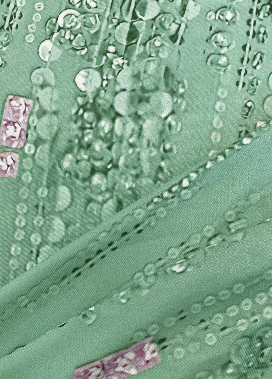 Зеленое кэжуал платье а-силуэт SHEIN с рисунком