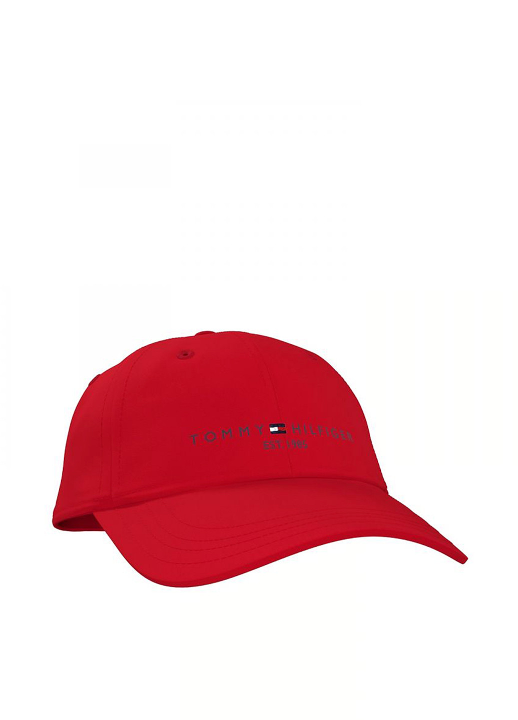 Кепка Tommy Hilfiger бейсболка логотип красная кэжуал хлопок