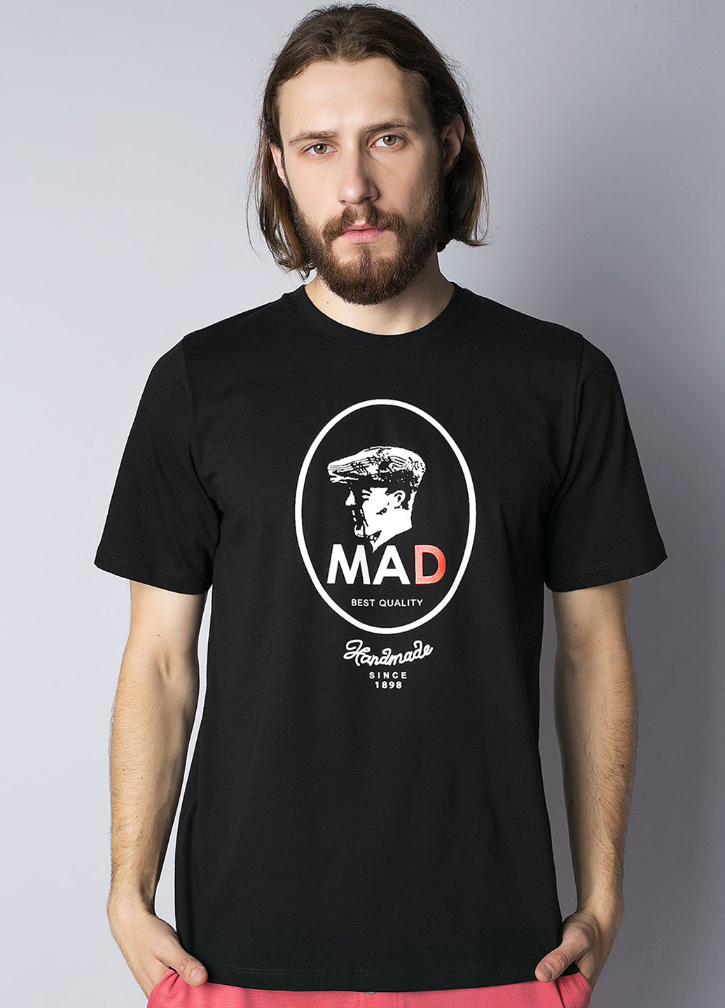 Черная футболка Homewear Mad