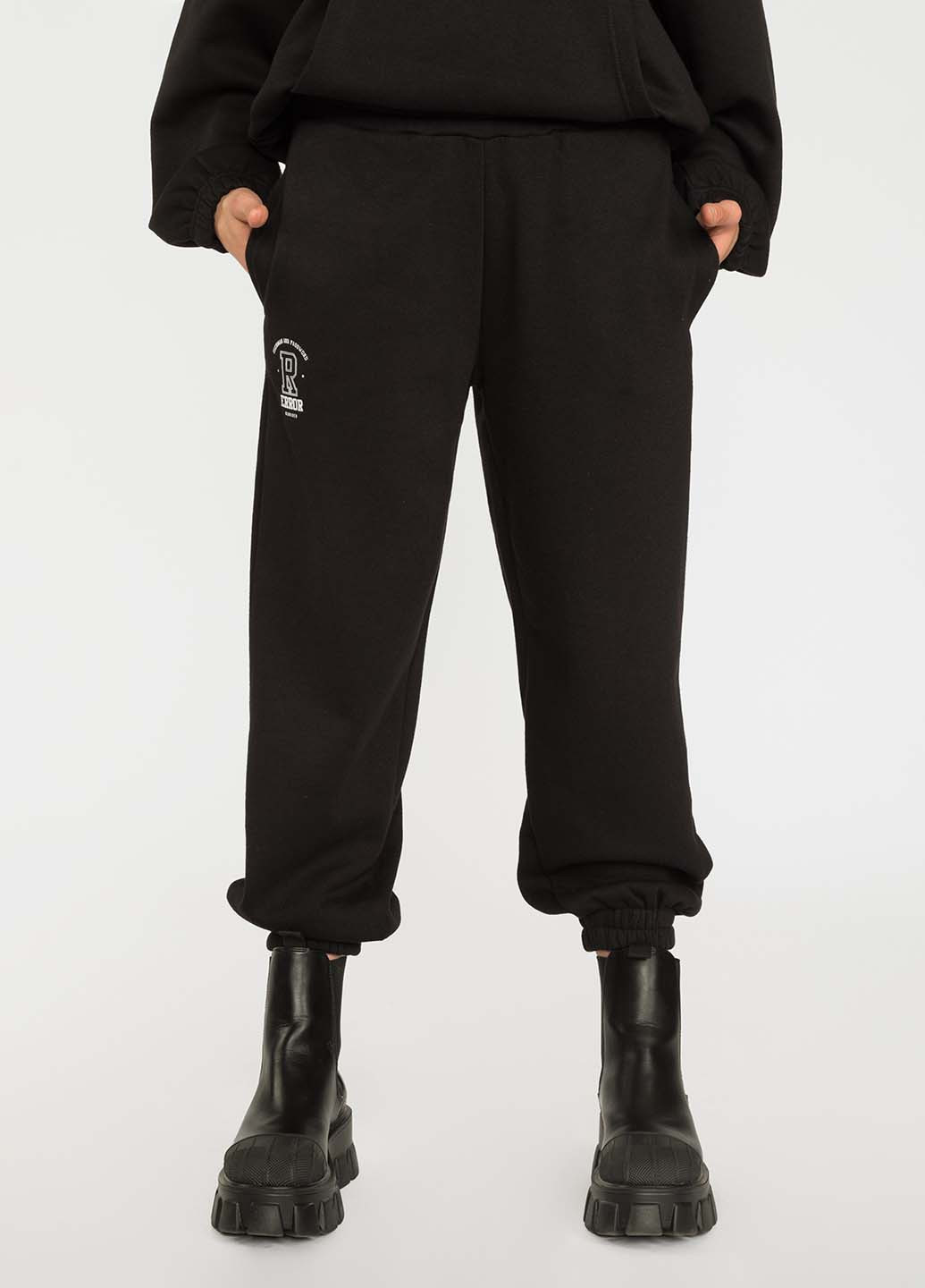 Черные спортивные демисезонные джоггеры брюки Reporter Young