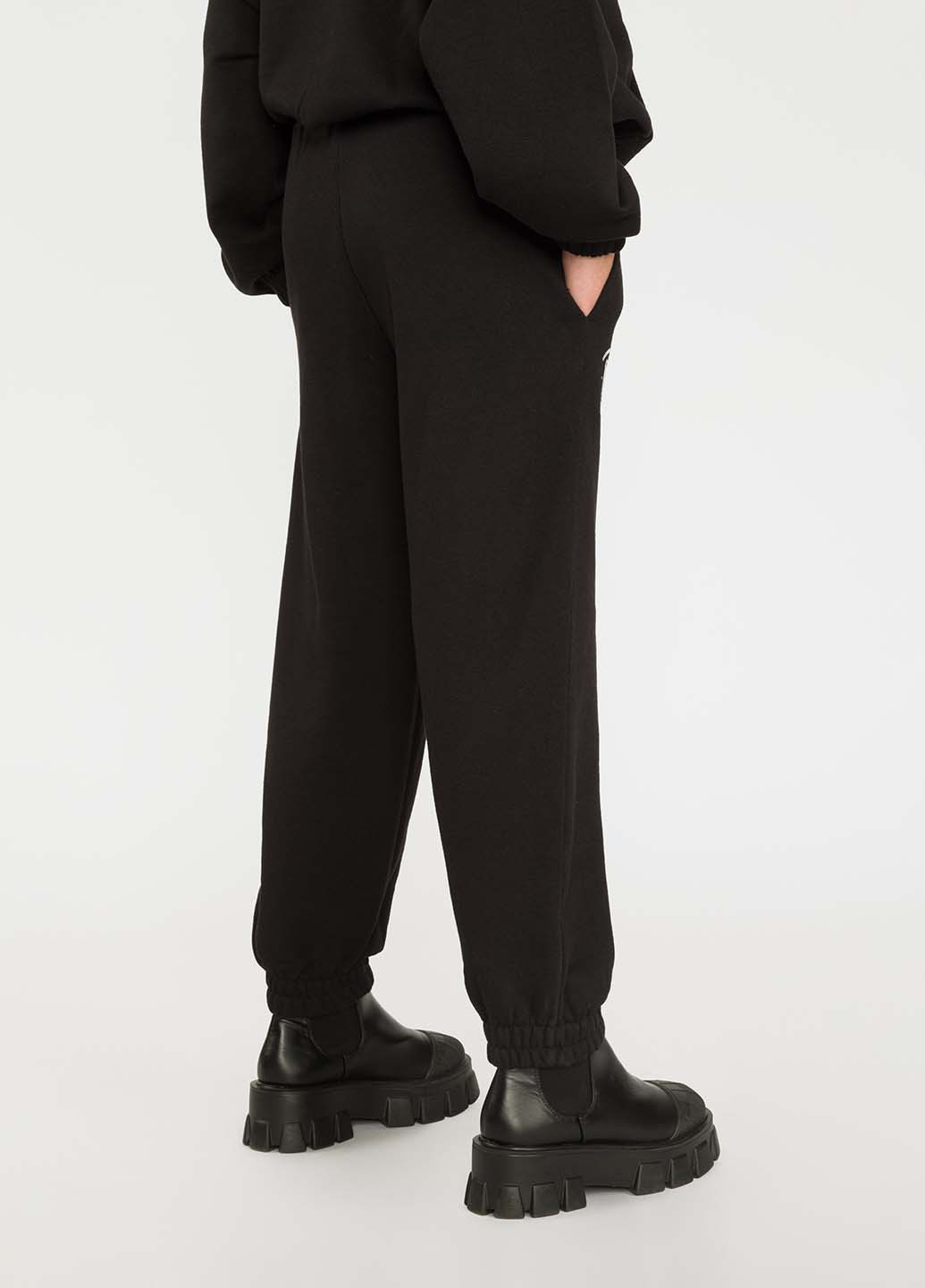 Черные спортивные демисезонные джоггеры брюки Reporter Young