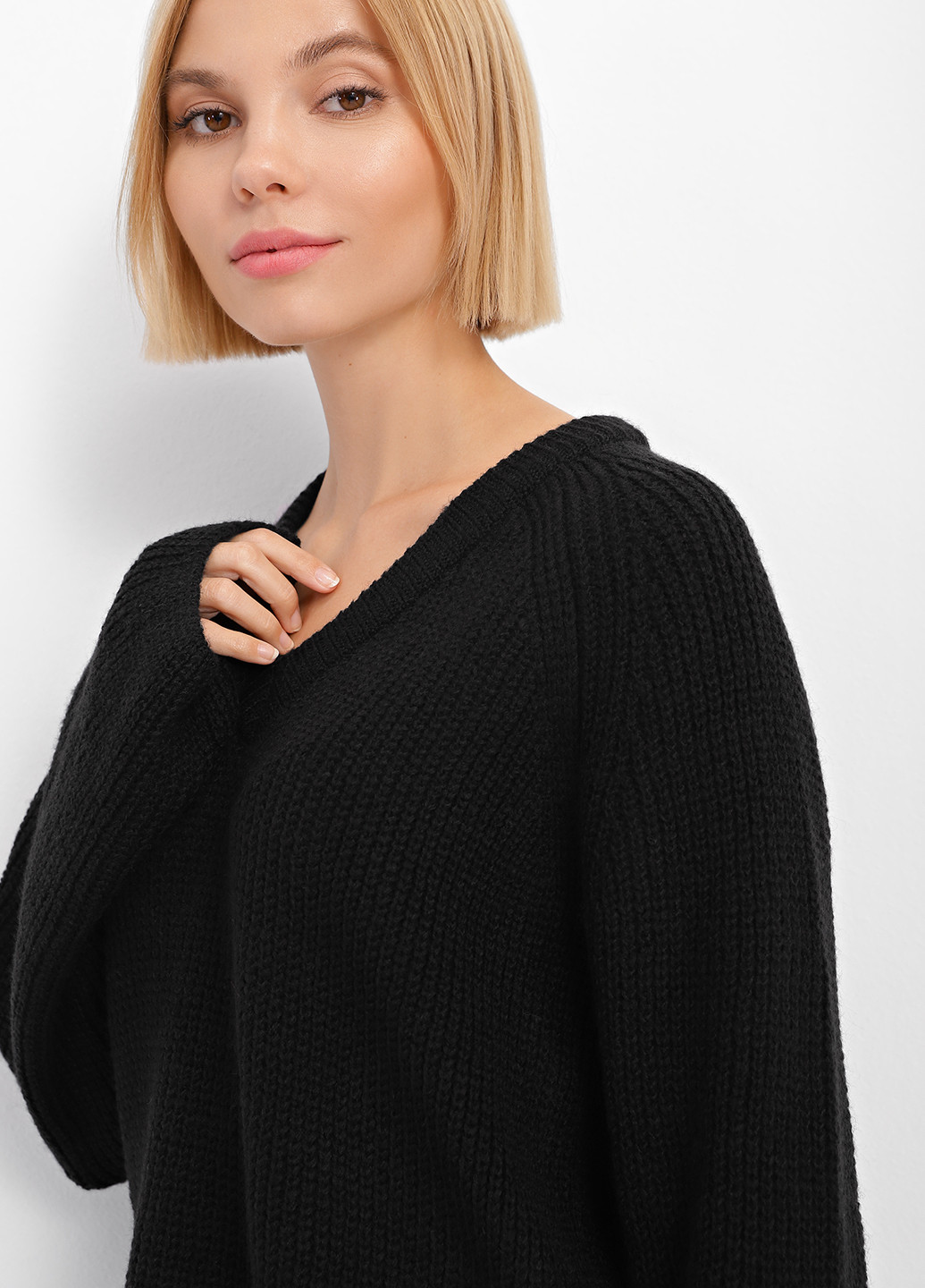 Чорний демісезонний пуловер пуловер Sewel