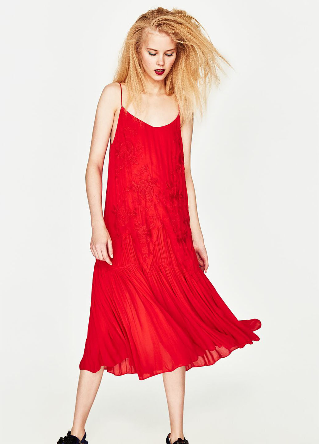 Червона кежуал сукня Zara