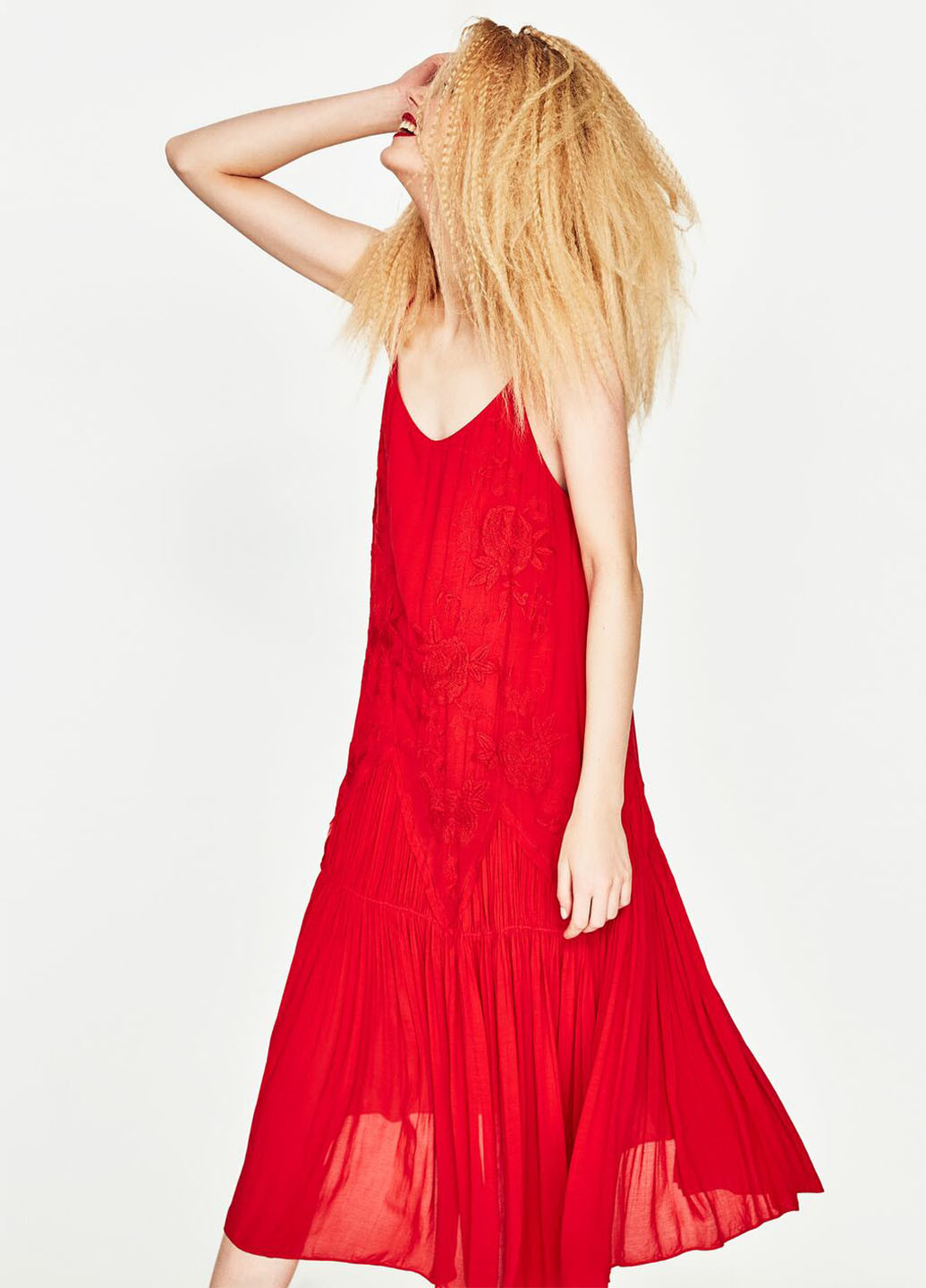 Червона кежуал сукня Zara