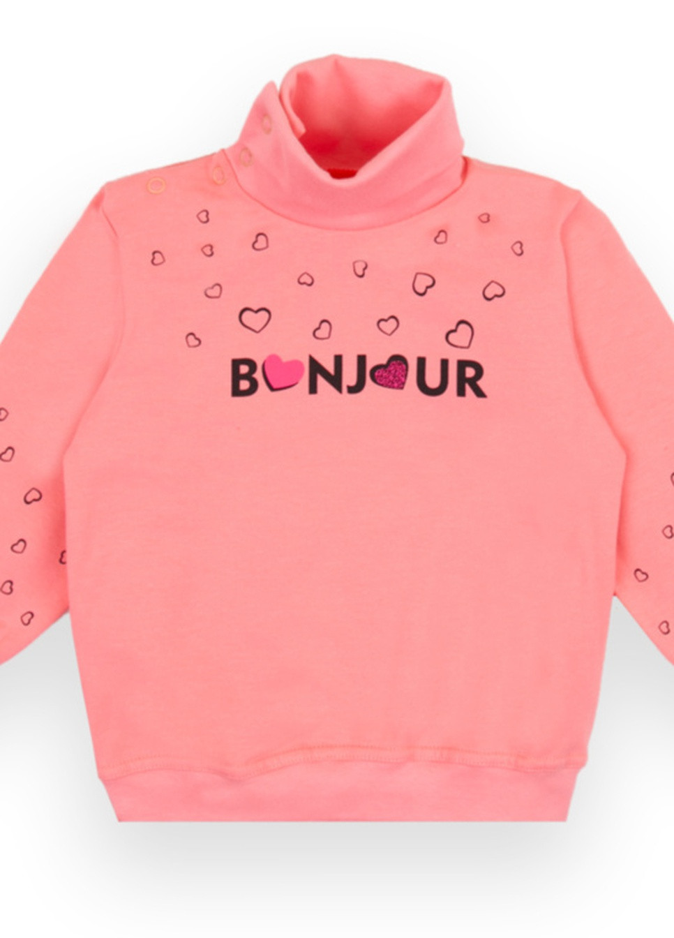 Персиковый зимний детский свитер для девочек *бонжур* Габби