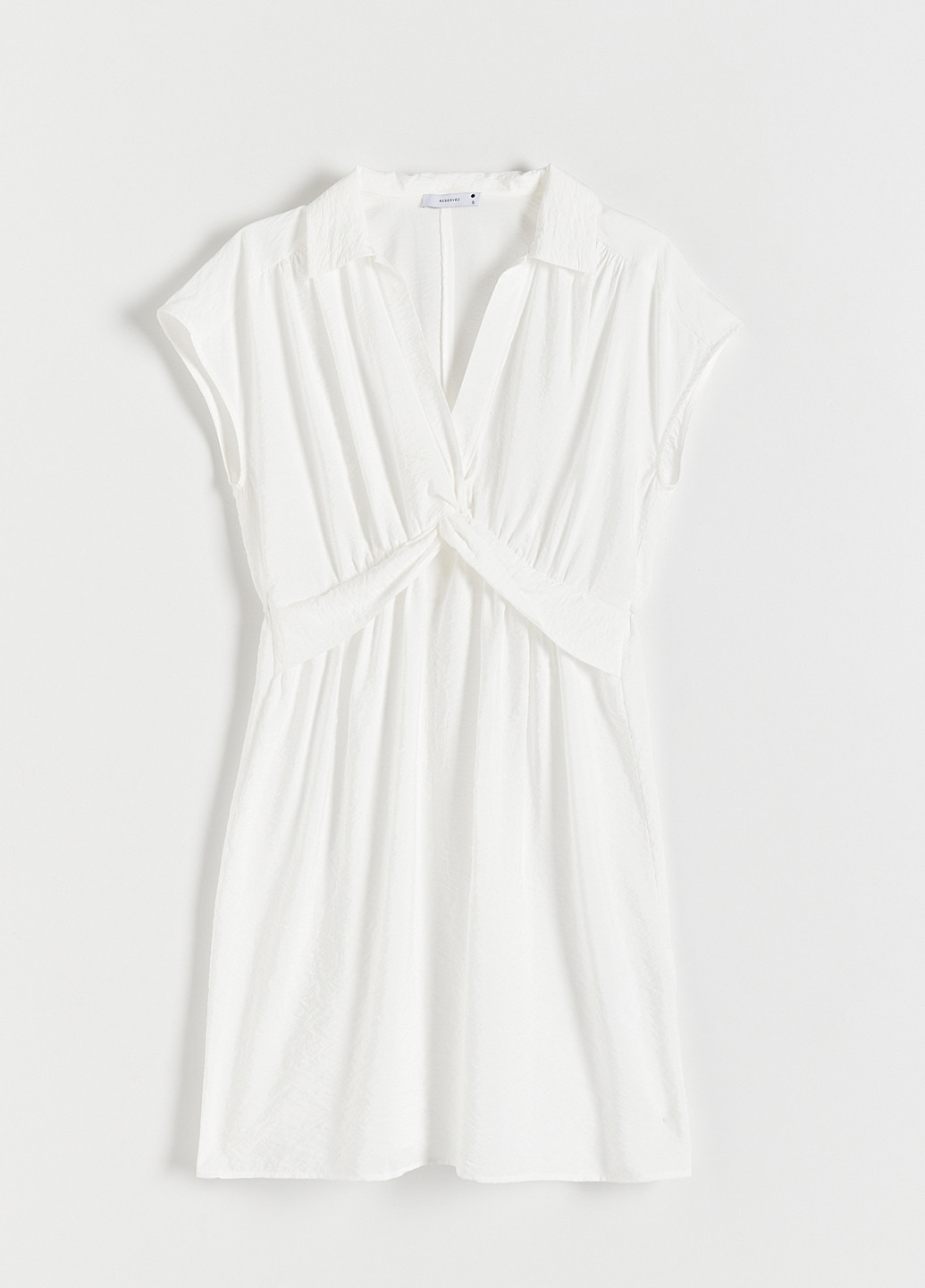 Білий кежуал сукня сорочка Reserved однотонна