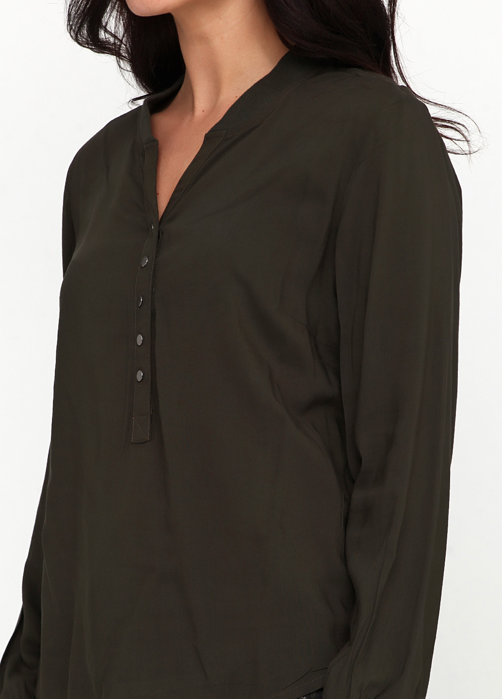 Темно-зеленый демисезонный комплект (блуза, брюки) Brandtex Collection