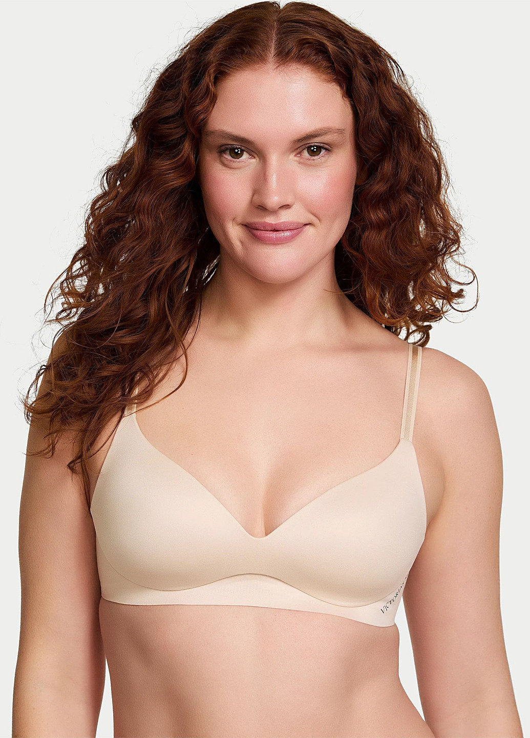 Бежевый демисезонный комплект (бюстгальтер, трусики) Victoria's Secret