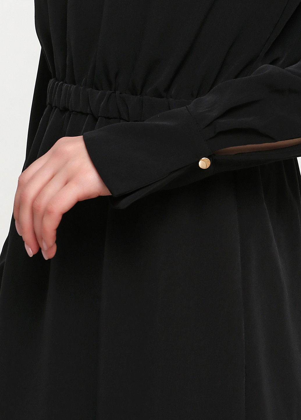 Черное кэжуал платье H&M однотонное