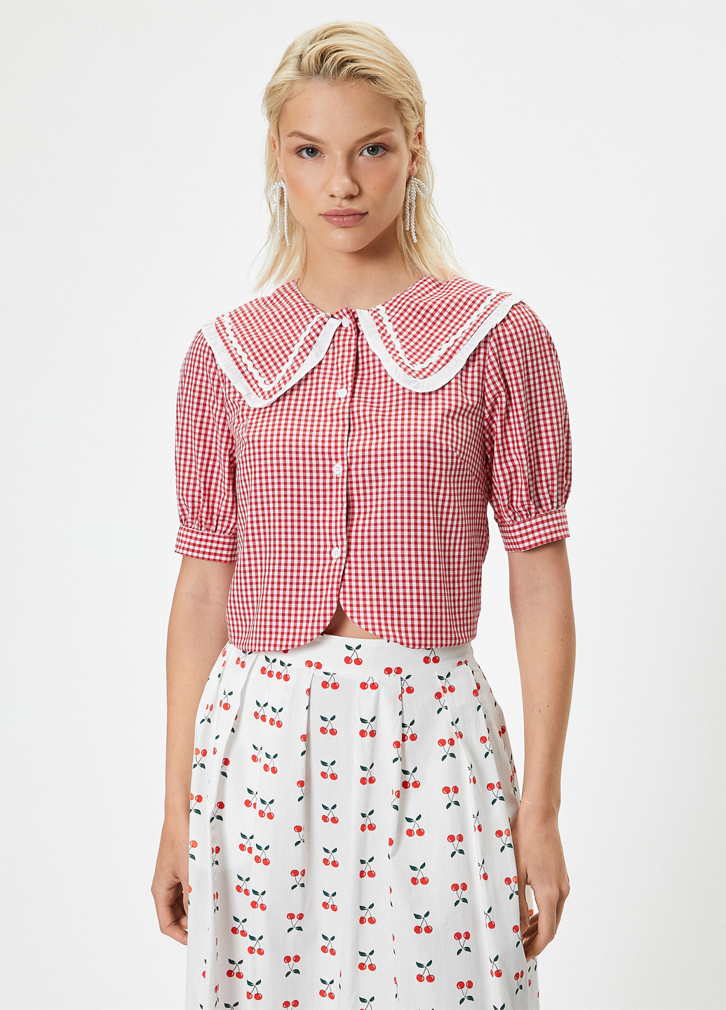 Красная блуза KOTON