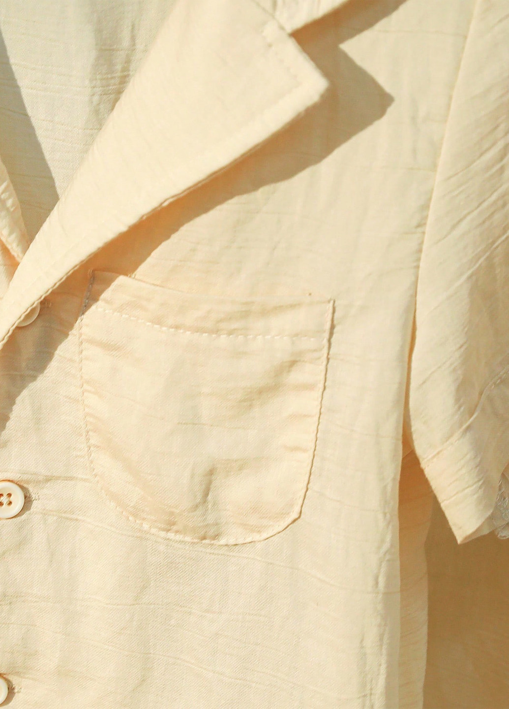 Светло-желтый летний костюм (рубашка, шорты) с шортами, с рубашкой SHEIN