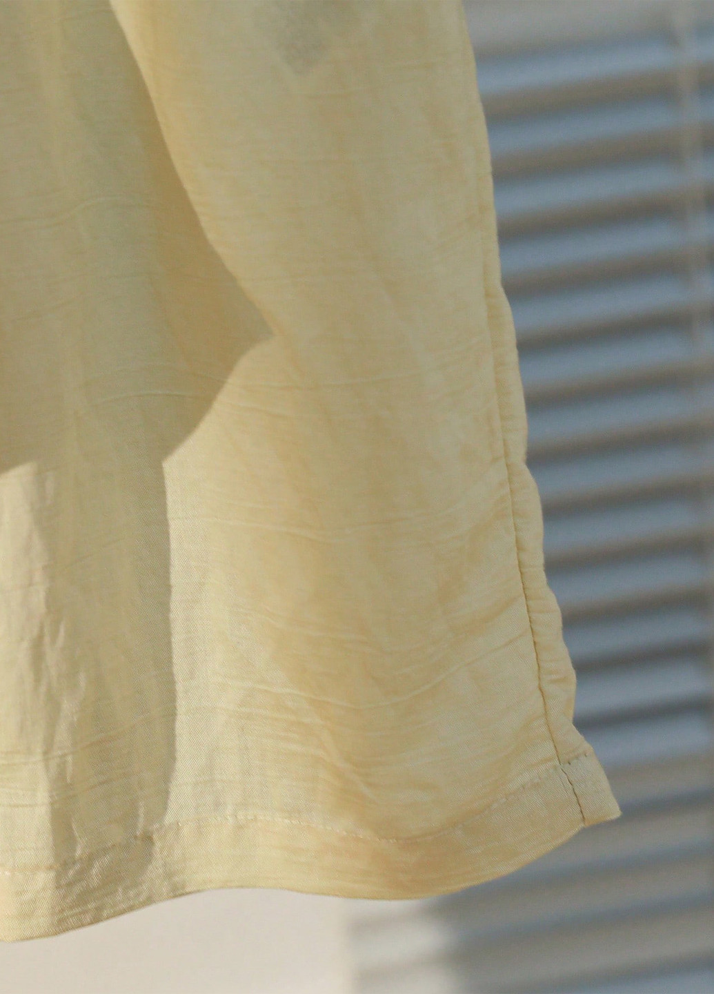 Светло-желтый летний костюм (рубашка, шорты) с шортами, с рубашкой SHEIN