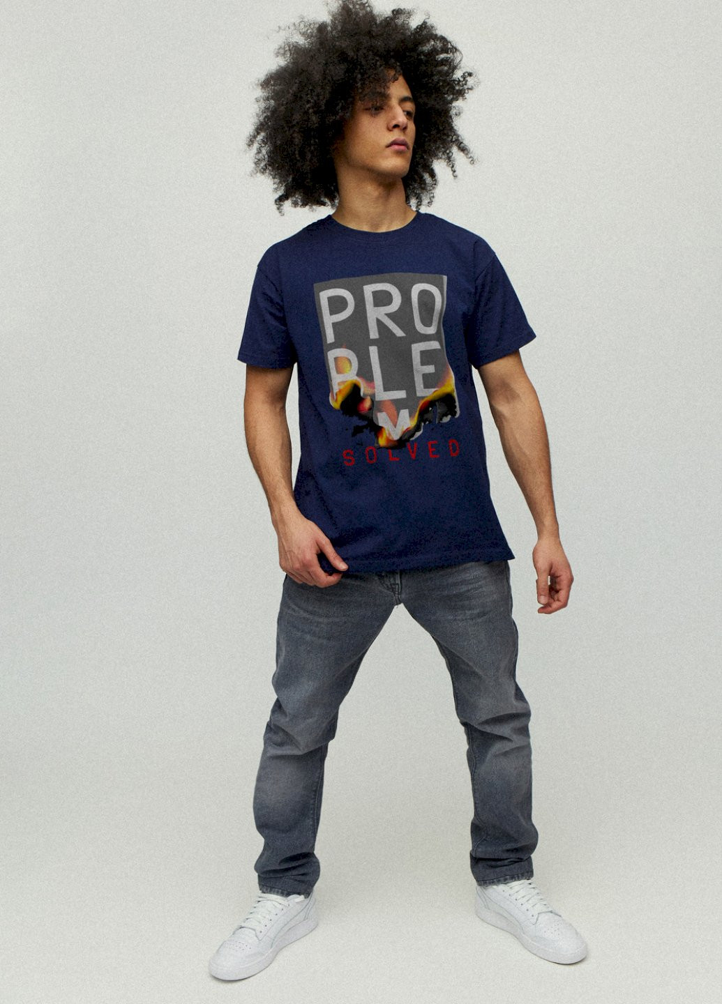 Темно-синя футболка чоловіча YAPPI