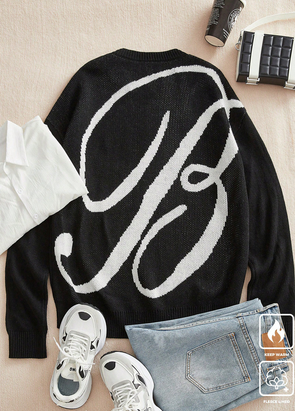 Черный демисезонный джемпер джемпер SHEIN