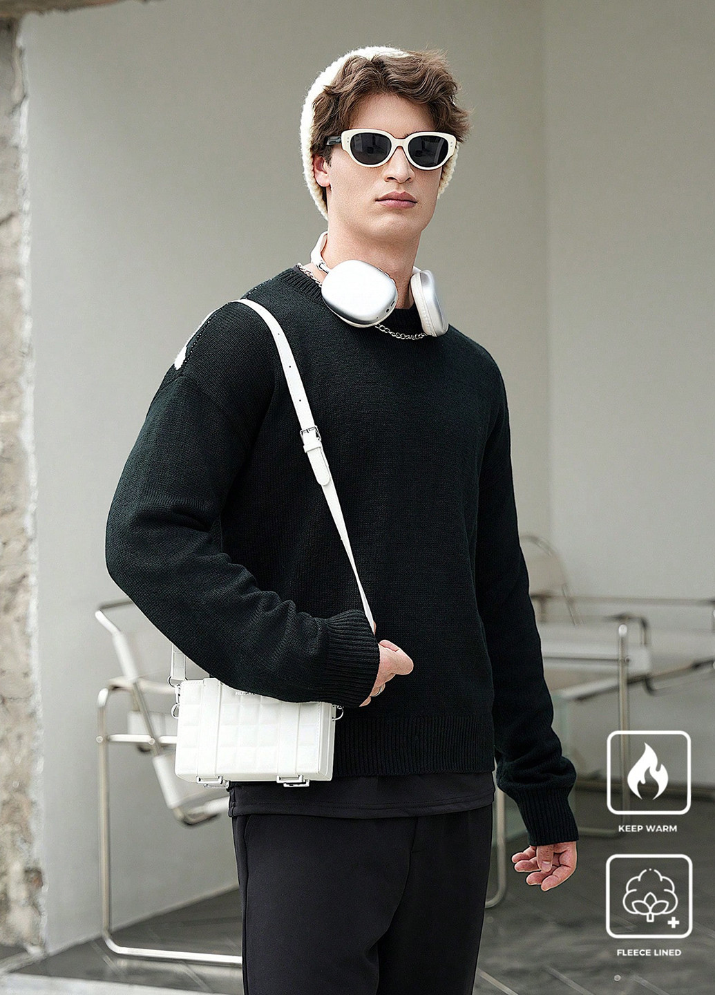 Черный демисезонный джемпер джемпер SHEIN