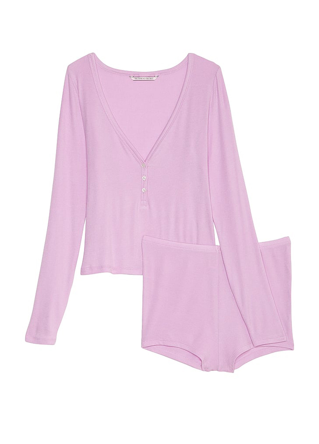 Рожева всесезон піжама (лонгслів, шорти) лонгслів + шорти Victoria's Secret